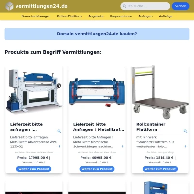 Screenshot vermittlungen24.de