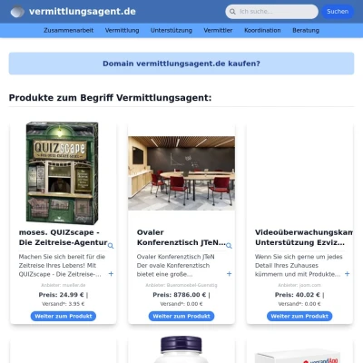 Screenshot vermittlungsagent.de