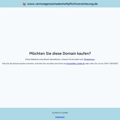 Screenshot vermoegensschadenhaftpflichtversicherung.de