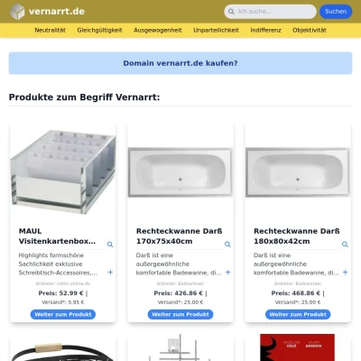 Screenshot vernarrt.de