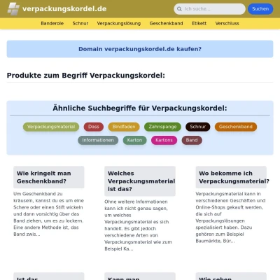 Screenshot verpackungskordel.de