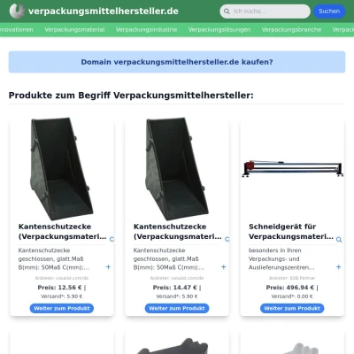 Screenshot verpackungsmittelhersteller.de