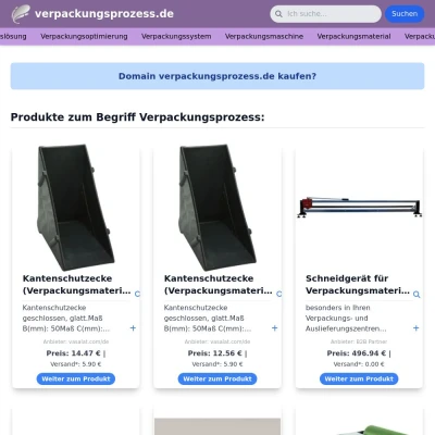 Screenshot verpackungsprozess.de