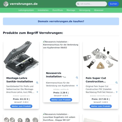 Screenshot verrohrungen.de