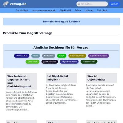 Screenshot versag.de