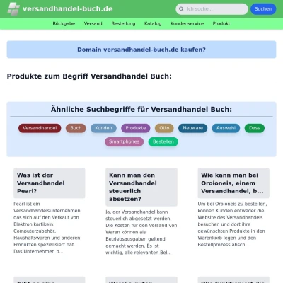 Screenshot versandhandel-buch.de