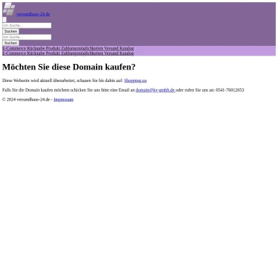 Screenshot versandhaus-24.de