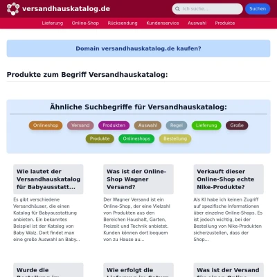 Screenshot versandhauskatalog.de