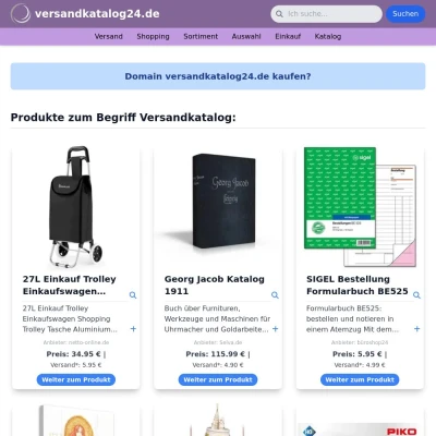 Screenshot versandkatalog24.de