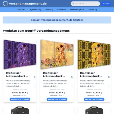 Screenshot versandmanagement.de