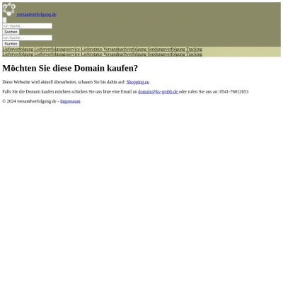 Screenshot versandverfolgung.de