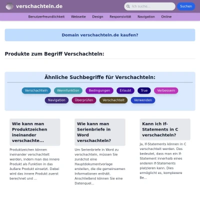 Screenshot verschachteln.de