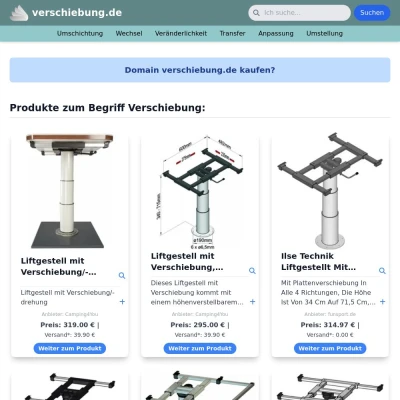 Screenshot verschiebung.de
