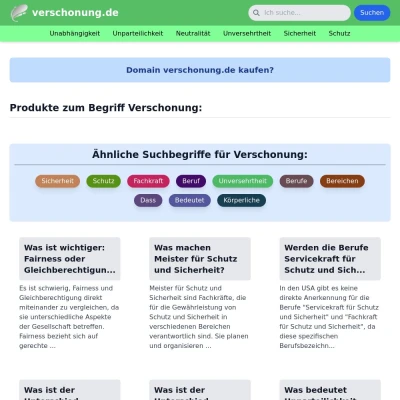 Screenshot verschonung.de