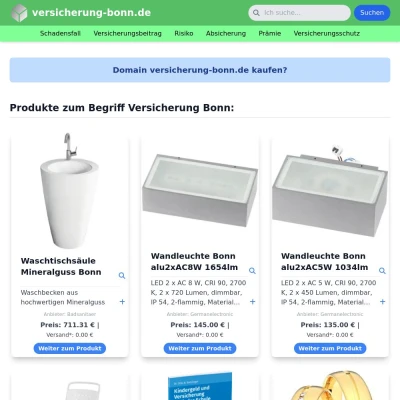 Screenshot versicherung-bonn.de