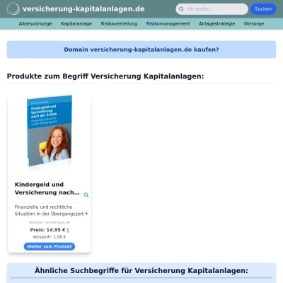 Screenshot versicherung-kapitalanlagen.de