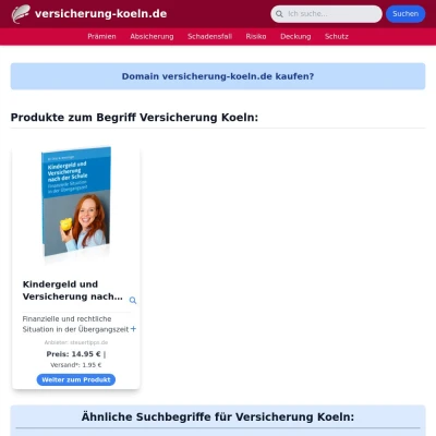 Screenshot versicherung-koeln.de