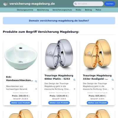 Screenshot versicherung-magdeburg.de