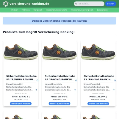 Screenshot versicherung-ranking.de