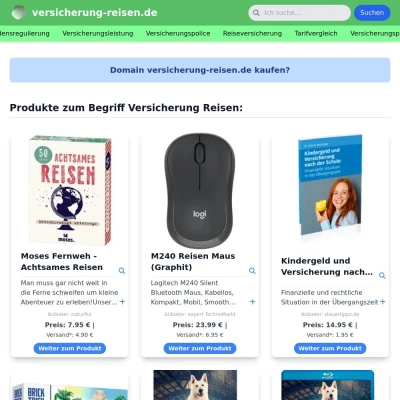 Screenshot versicherung-reisen.de