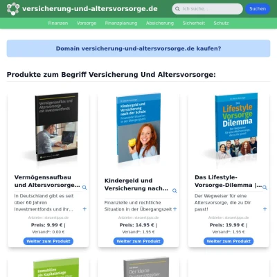 Screenshot versicherung-und-altersvorsorge.de