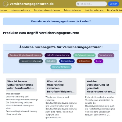 Screenshot versicherungagenturen.de