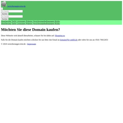 Screenshot versicherungen-trier.de