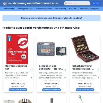 Screenshot versicherungs-und-finanzservice.de