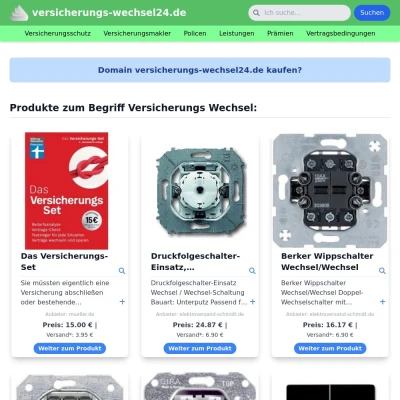 Screenshot versicherungs-wechsel24.de