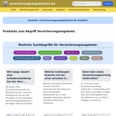 Screenshot versicherungsangebote24.de