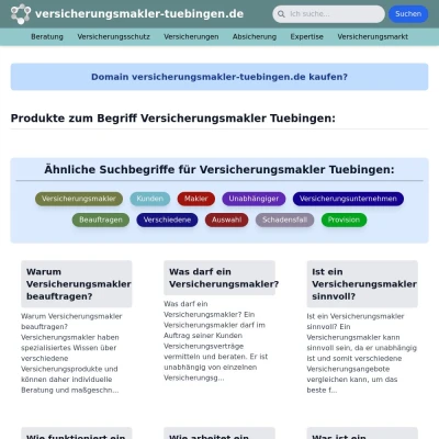 Screenshot versicherungsmakler-tuebingen.de