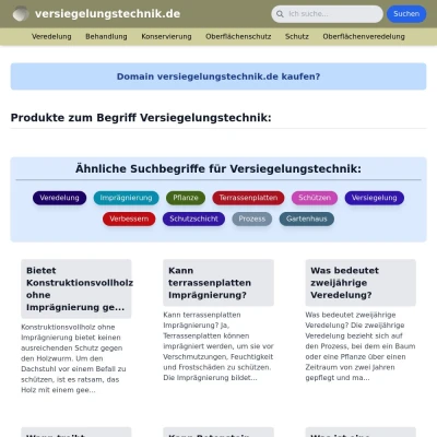 Screenshot versiegelungstechnik.de