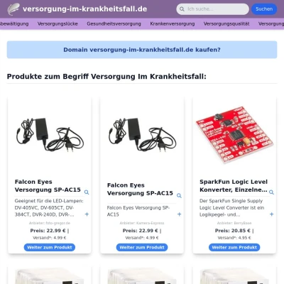 Screenshot versorgung-im-krankheitsfall.de
