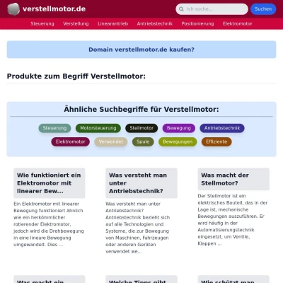 Screenshot verstellmotor.de