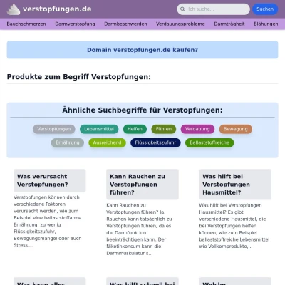 Screenshot verstopfungen.de