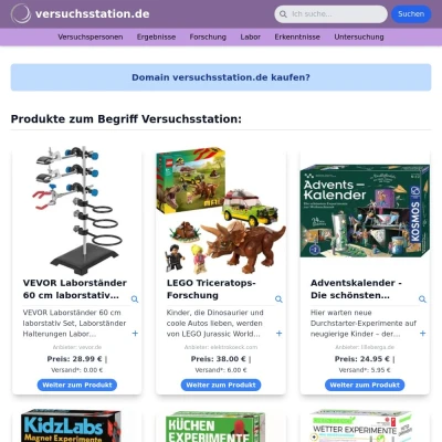 Screenshot versuchsstation.de