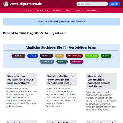 Screenshot verteidigerteam.de