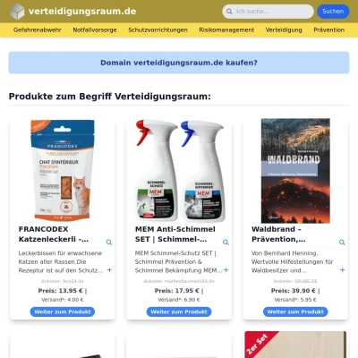 Screenshot verteidigungsraum.de