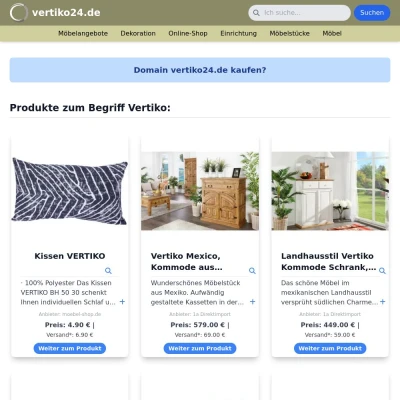 Screenshot vertiko24.de