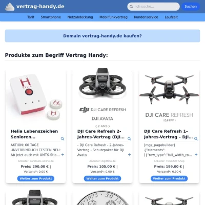 Screenshot vertrag-handy.de