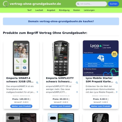 Screenshot vertrag-ohne-grundgebuehr.de