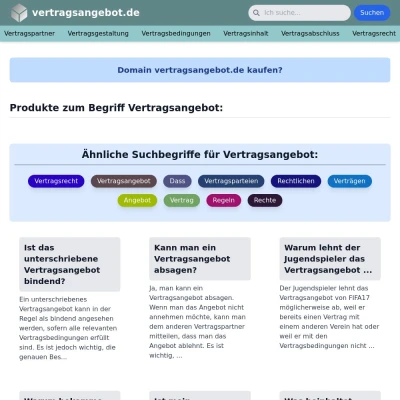 Screenshot vertragsangebot.de