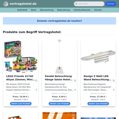 Screenshot vertragshotel.de