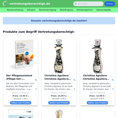 Screenshot vertretungsberechtigt.de