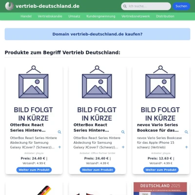 Screenshot vertrieb-deutschland.de