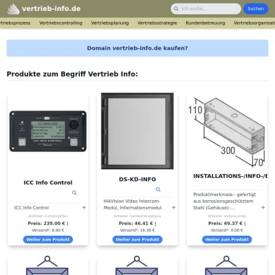 Screenshot vertrieb-info.de