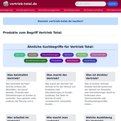 Screenshot vertrieb-total.de