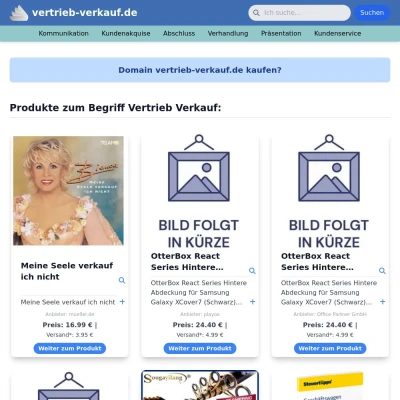 Screenshot vertrieb-verkauf.de