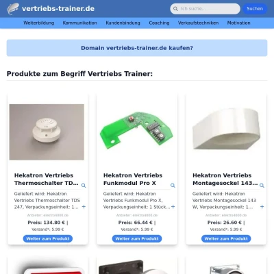 Screenshot vertriebs-trainer.de