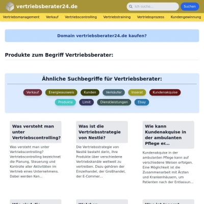 Screenshot vertriebsberater24.de